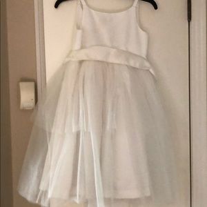 Little girls ivory tulle dress